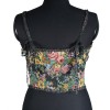 Vintage Bustier Oil Painting Jacquard Embroidery Halter Vest Fishbone Shapewear Lace Corset SML21738