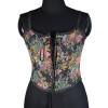 Vintage Bustier Oil Painting Jacquard Embroidery Halter Vest Fishbone Shapewear Lace Corset SML21738