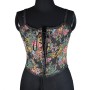 Vintage Bustier Oil Painting Jacquard Embroidery Halter Vest Fishbone Shapewear Lace Corset SML21738