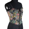 Vintage Bustier Oil Painting Jacquard Embroidery Halter Vest Fishbone Shapewear Lace Corset SML21738