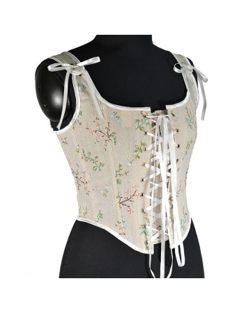 Sexy Women Corset Top French Bustier Small Floral Strap Fishbone Short Vest Bustier Crop SML21639
