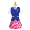 Girls Striped Costume Princess Dress Cosplay Stage Performance College Plaid School Uniform  FL01
