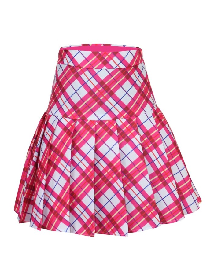 Girls Striped Costume Princess Dress Cosplay Stage Performance College Plaid School Uniform  FL01