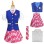 Girls Striped Costume Princess Dress Cosplay Stage Performance College Plaid School Uniform  FL01