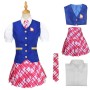 Girls Striped Costume Princess Dress Cosplay Stage Performance College Plaid School Uniform  FL01