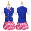 Girls Striped Costume Princess Dress Cosplay Stage Performance College Plaid School Uniform  FL01