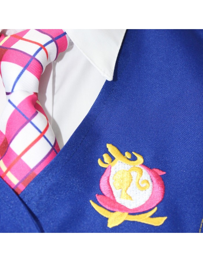 Girls Striped Costume Princess Dress Cosplay Stage Performance College Plaid School Uniform  FL01