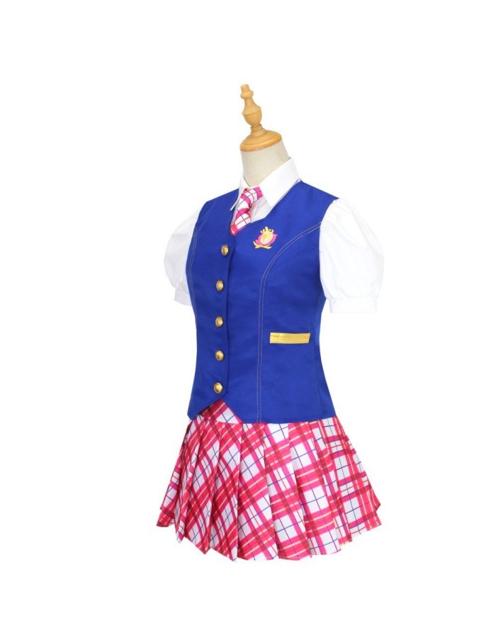 Girls Striped Costume Princess Dress Cosplay Stage Performance College Plaid School Uniform  FL01