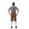 Men Oktoberfest Suspenders Plaid Beer Suit Servant Cosplay Maid Costume XY82342