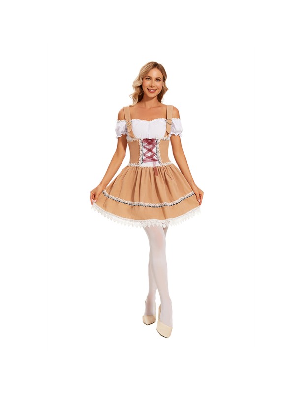 Sexy Maid Servant Costume Munich Oktoberfest Beer Dress Costume XY82347