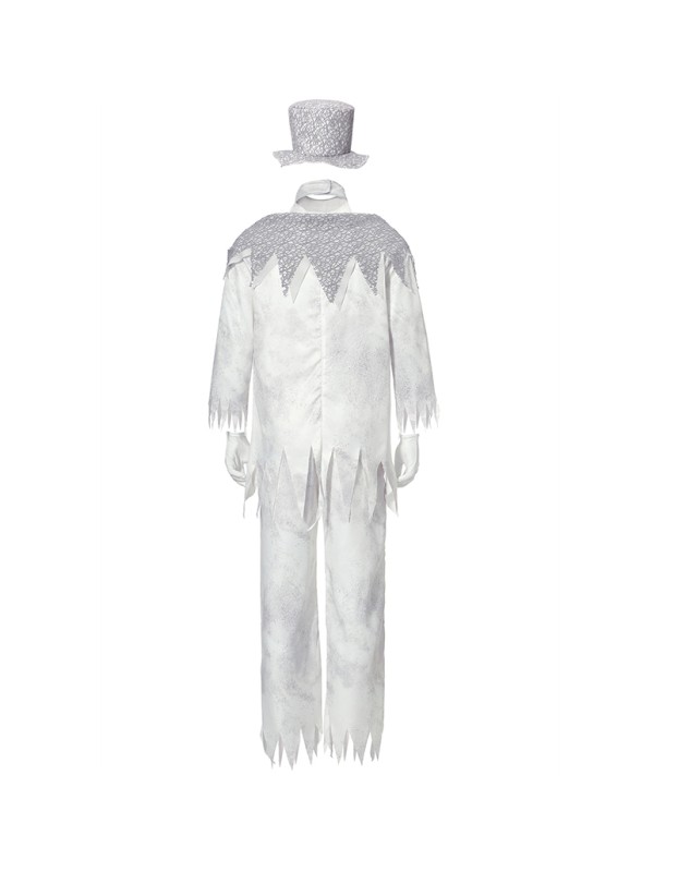 Halloween White Gghost Corpse Vampire Men Cosplay Demon Bar Party Costume XY82343