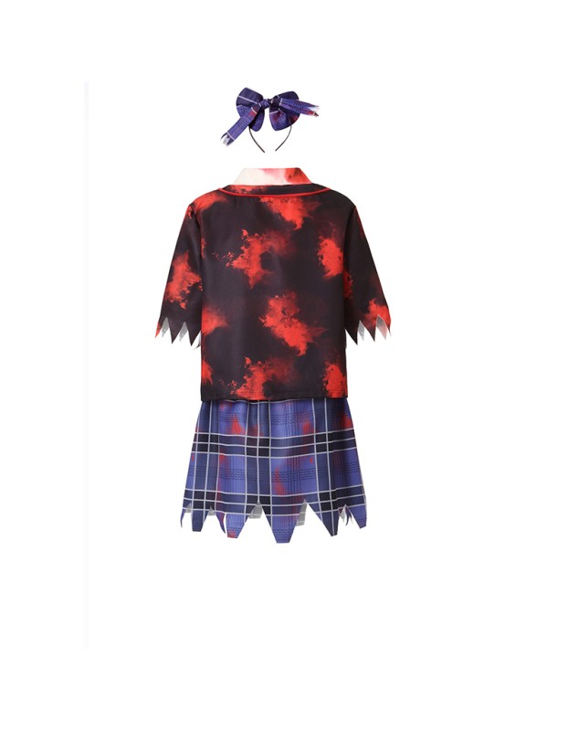 Halloween Horror Campus Costume Women Zombie Bloody Nurse Cosplay Costume Party Dress Up XY82333