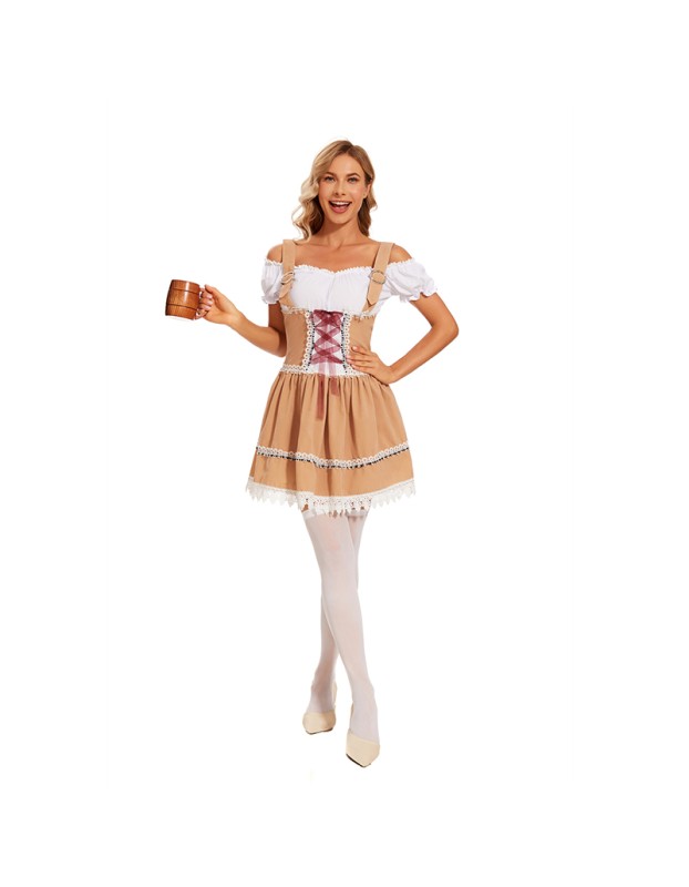 Sexy Maid Servant Costume Munich Oktoberfest Beer Dress Costume XY82347