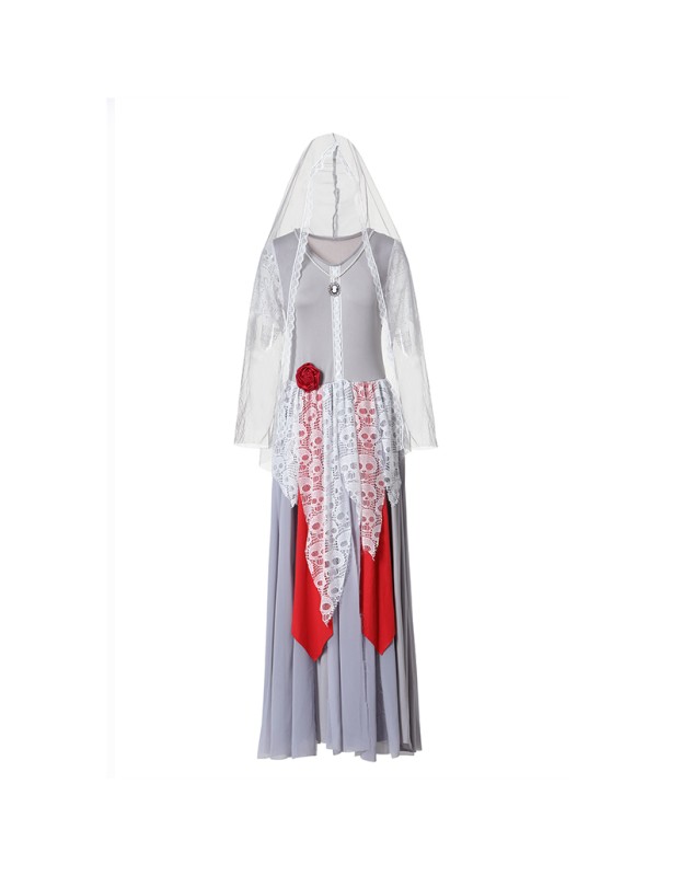 Halloween Cosplay Adult Ghost Bride Dress Costume Play Show Costume XY82338