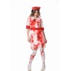 Halloween Horror Campus Costume Women Zombie Bloody Nurse Cosplay Costume Party Dress Up XY82333