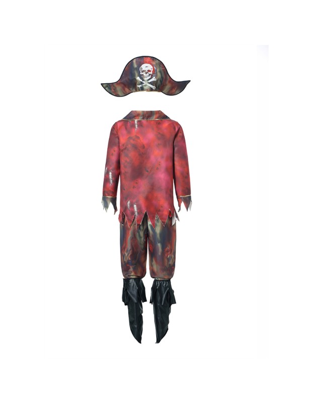 Pirate Game Uniform Costume Masquerade Captain Zombie Men Pirate Cosplay XY82337