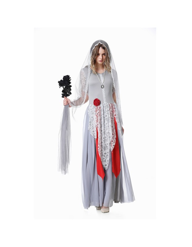 Halloween Cosplay Adult Ghost Bride Dress Costume Play Show Costume XY82338