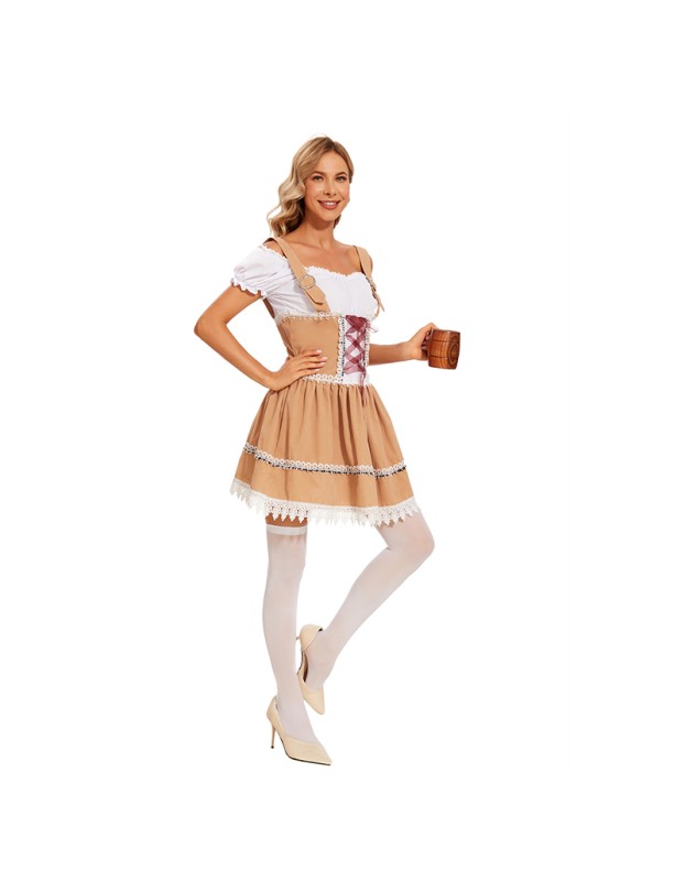 Sexy Maid Servant Costume Munich Oktoberfest Beer Dress Costume XY82347