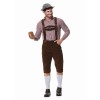 Men Oktoberfest Suspenders Plaid Beer Suit Servant Cosplay Maid Costume XY82342