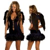 sexy angels costume with low cut gowns design suitable for cosplay M4128