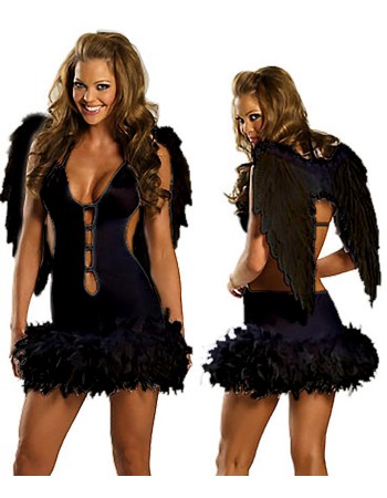 sexy angels costume with low cut gowns design suitable for cosplay M4128
