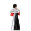 Halloween Cruella Spotted Dog Leopard Cape Cosplay Witch Uniform Stage Performance Costume DL2023