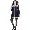 Black Halloween Cosplay Cross Repair Costume Ghost Drama Women Missionary Stage Nun Costume DL2011 DL2012