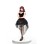 Spice Girls Retro Dark Look Puffy Tuxedo Dress Costume Goth Queen Demon Cosplay Costume DL2066