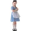 Children's Drama Halloween Maid Costume Cosplay Pastoral Farm Dress Plaid Girl Dress YM0945