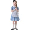 Children's Drama Halloween Maid Costume Cosplay Pastoral Farm Dress Plaid Girl Dress YM0945