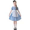 Children's Drama Halloween Maid Costume Cosplay Pastoral Farm Dress Plaid Girl Dress YM0945