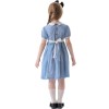 Children's Drama Halloween Maid Costume Cosplay Pastoral Farm Dress Plaid Girl Dress YM0945