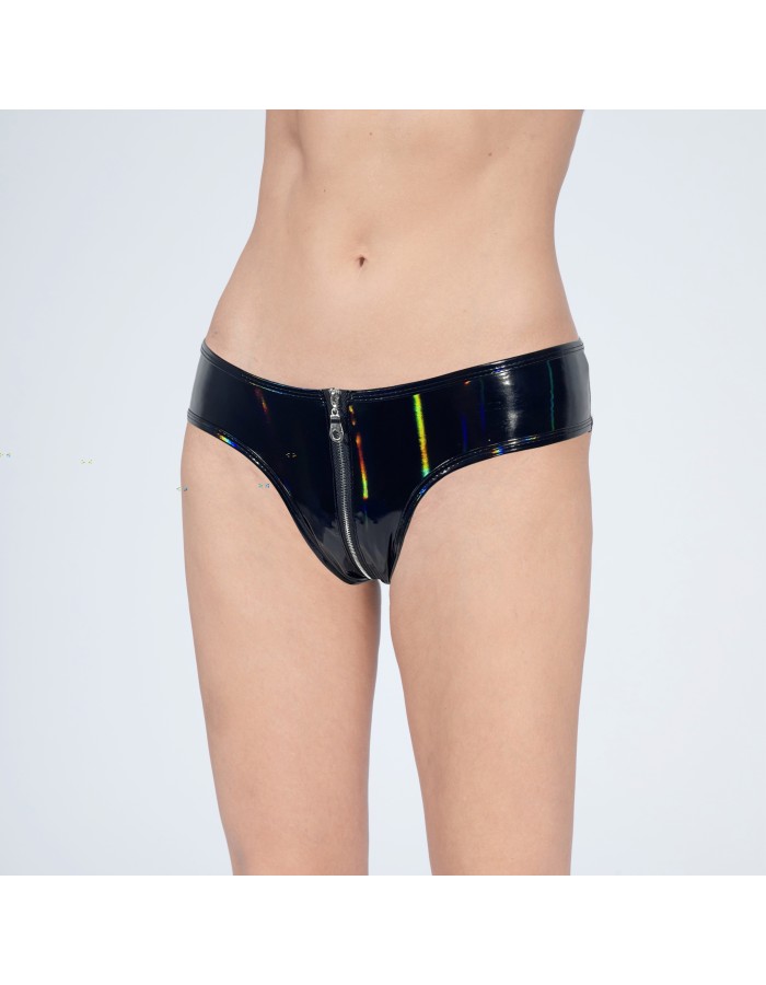 Bright Leather Short Pants PU Bright Shiny Colorful Patent Leather Top Nightclubs Sleeveless Tights XX6930