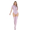 Double Zipper Jumpsuit Mirror Colorful Sexy Women Conjoined Bright Leather Tights XX69162