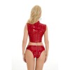 Bright Leather Short Pants PU Bright Shiny Colorful Patent Leather Top Nightclubs Sleeveless Tights XX6930
