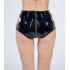 Bright Leather Short Pants PU Bright Shiny Colorful Patent Leather Top Nightclubs Sleeveless Tights XX6930