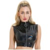 Bright Leather Short Pants PU Bright Shiny Colorful Patent Leather Top Nightclubs Sleeveless Tights XX6930
