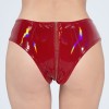 Bright Leather Short Pants PU Bright Shiny Colorful Patent Leather Top Nightclubs Sleeveless Tights XX6930