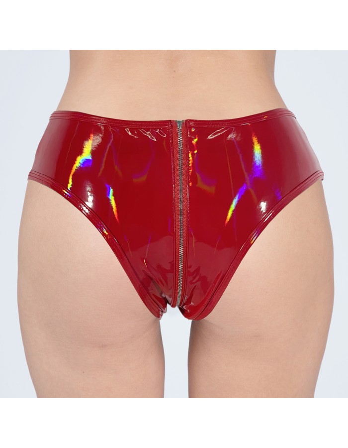 Bright Leather Short Pants PU Bright Shiny Colorful Patent Leather Top Nightclubs Sleeveless Tights XX6930