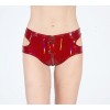 Bright Leather Short Pants PU Bright Shiny Colorful Patent Leather Top Nightclubs Sleeveless Tights XX6930