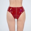 Bright Leather Short Pants PU Bright Shiny Colorful Patent Leather Top Nightclubs Sleeveless Tights XX6930