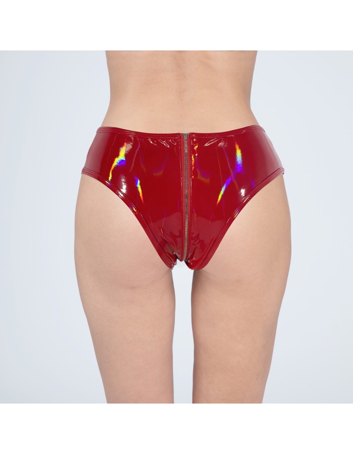 Bright Leather Short Pants PU Bright Shiny Colorful Patent Leather Top Nightclubs Sleeveless Tights XX6930