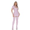 Zip Split Bodysuit High Elastic Bright Leather PU Patent Leather Nightclub Tights Jumpsuit XX69022