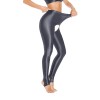 Sexy Pants Silky Oil Shiny Gloss Large Size Open Free Pantyhose Women Leather Pants XX70830