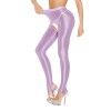 Sexy Pants Silky Oil Shiny Gloss Large Size Open Free Pantyhose Women Leather Pants XX70830