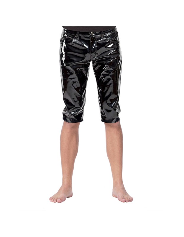 Men Sexy Underwear High Gloss Patent Leather Men Shorts Bar Nightclub Stage Show Outfit XX60052