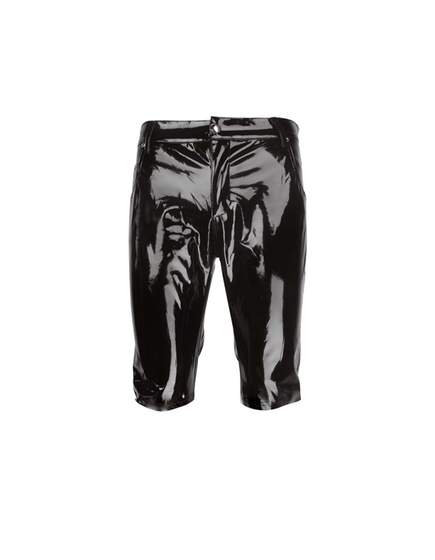Men Sexy Underwear High Gloss Patent Leather Men Shorts Bar Nightclub Stage Show Outfit XX60052