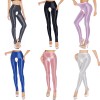 Sexy Pants Silky Oil Shiny Gloss Large Size Open Free Pantyhose Women Leather Pants XX70830