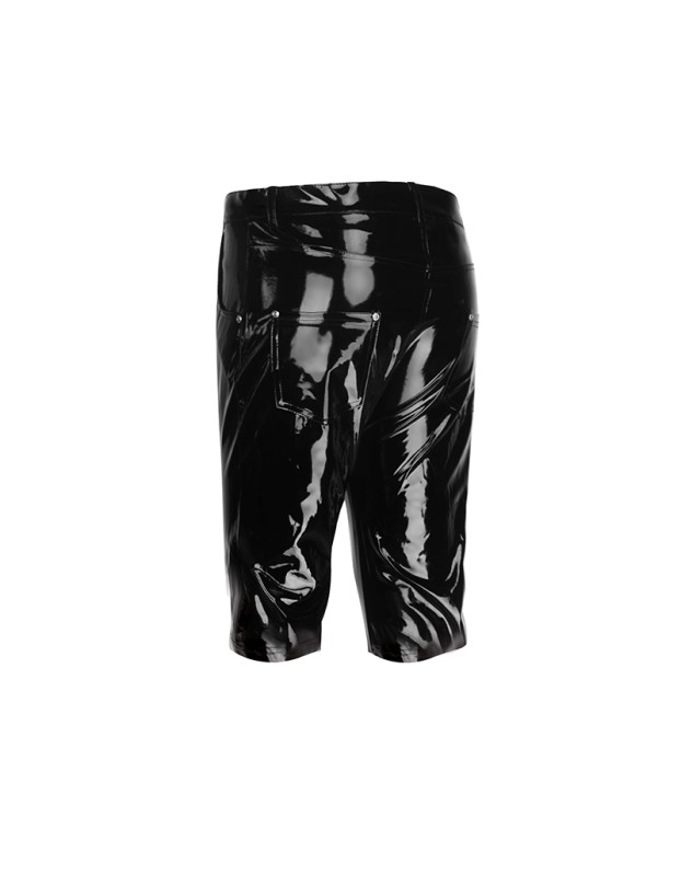 Men Sexy Underwear High Gloss Patent Leather Men Shorts Bar Nightclub Stage Show Outfit XX60052