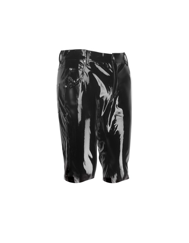 Men Sexy Underwear High Gloss Patent Leather Men Shorts Bar Nightclub Stage Show Outfit XX60052